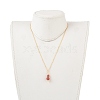 Natural Gemstone Pendant Necklace & Dangle Earrings Jewelry Sets SJEW-JS01060-6