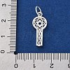 925 Sterling Silver Hollow Key Pendants STER-G045-19S-3