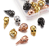 Halloween Brass Micro Pave Cubic Zirconia Beads ZIRC-TA0001-05-5