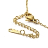 Brass Micro Pave Clear Cubic Zirconia Pendant Necklaces for Women NJEW-E106-07KCG-01-3