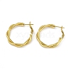 PVD Vacuum Plating 201 Stainless Steel Hoop Earrings for Women EJEW-F345-16G-1