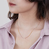 SHEGRACE 925 Sterling Silver Singapore Chain Necklaces JN1005A-3