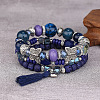 Boho Style Wood Beaded Stretch Bracelet Sets for Women WGE3C3B-41-1