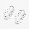 Sterling Silver Slide Lock Clasps STER-K035-02-1