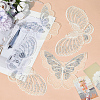 Gorgecraft 18Pcs 3 Style Butterfly Gauze Embroidery Ornaments Accessories PATC-GF0001-09-4