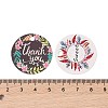 100Pcs Paper Flower Printed Gift Tags CDIS-H007-01-3