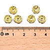 Brass Rhinestone Spacer Beads RB-A014-Z8mm-28G-4