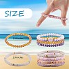 7Pcs 7 Style Handmade Polymer Clay Heishi Surfer Stretch Bracelets Set BJEW-SW00073-04-7