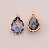 Faceted Resin Rhinestone Pendants RESI-TAC0010-25F-1