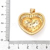 Brass Micro Pave Cubic Zirconia Pendants KK-A241-12G-04-3