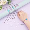 Unicraftale Blank Dome Flat Round Link Bracelet Making Kit DIY-UN0003-83-2