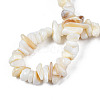 Natural Trochid Shell/Trochus Shell Beads Strands X-SHEL-S258-080-A01-4