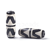 Tibetan Style Double Tiger dZi Beads TDZI-D008-10-1