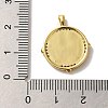 Brass Micro Pave Cubic Zirconia  Pendants KK-U027-19G-3