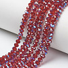 Electroplate Glass Beads Strands EGLA-A034-T4mm-I14-1