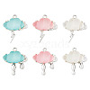 6Pcs 6 Styles Opaque Resin Pendants FIND-TA0002-50-8