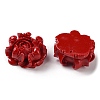 Carved Synthetic Coral Dyed Pendants CORA-R021-05A-01-2