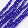 Faceted Imitation Jade Glass Beads Strands X-GLAA-R135-2mm-27-1