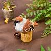 Wooden Birds and Tree Stump Ornaments JX731A-4