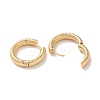Spiral Rings Brass Hoop Earrings for Women EJEW-B056-02G-04-2