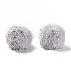 Handmade Faux Rabbit Fur Pom Pom Ball Covered Pendants WOVE-F020-A09-1