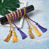 6Pcs 3 Style Polyester Tassel Big Pendant Decorations FIND-TA0001-49-11