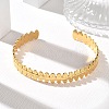 304 Stainless Steel Oval Cuff Bangles SA-CBA46AF-28G-1