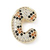 Brass Micro Pave Cubic Zirconia Pendants KK-Z108-02G-C-1