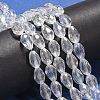 1Strand Electroplate Glass Faceted Teardrop Beads Strands X-EGLA-D015-12x8mm-01-4