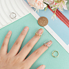  4Pcs 4 Styles Brass Finger Nail Tip Claw Rings MRMJ-NB0001-23-3