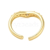 Brass Pave Cubic Zirconia Cuff Rings RJEW-U012-02G-02-3