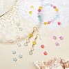 SUPERFINDINGS 240Pcs 6 Colors Transparent Spray Painted Glass Beads GLAA-FH0001-28-2