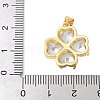 Brass Micro Pave Cubic Zirconia Pendants KK-K298-07B-G-3