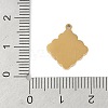 Ion Plating(IP) 304 Stainless Steel Charms STAS-C108-02G-3