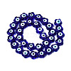 Handmade Evil Eye Lampwork Beads Strands LAMP-N029-008-2