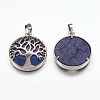 Natural Lapis Lazuli Pendants G-E449-C11-2