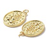 Brass Medal Pendants KK-R148-06G-2