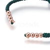 Nylon Cord Braided Bead Bracelets Making BJEW-F360-FRG02-2