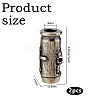 2Pcs Brass Beads KK-DC0004-93AS-2