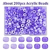 200Pcs Acrylic Beads KY-YW0002-06D-1