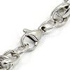 Trendy 304 Stainless Steel Wheat Chain Bracelets STAS-A028-B003P-2