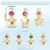 Beebeecraft 30Pcs Brass Micro Pave Cubic Zirconia Pendants ZIRC-BBC0001-36-2