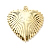 Heart Charms Brass Pendants KK-H529-62C-G-1
