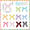   200Pcs 10 Colors Tartan Pattern Polyester Ribbon Bowknots DIY-PH0013-86-2