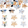 18Pcs 3 Styles Glass Pendants PALLOY-TA00343-2