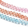 Transparent Painted Glass Beads Strands LS-DGLA-A034-T3mm-A19-4