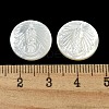 Carved Natural White Shell Cabochons SSHEL-N038-06B-01-3