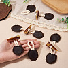5 Pairs Resin Buttons BUTT-TA0001-48B-6