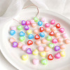 Opaque Acrylic Beads X-OACR-H038-21-1