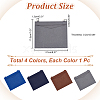 WADORN 4Pcs 4 Colors Wool Felt Bag Organizer Inserts FIND-WR0007-27A-2